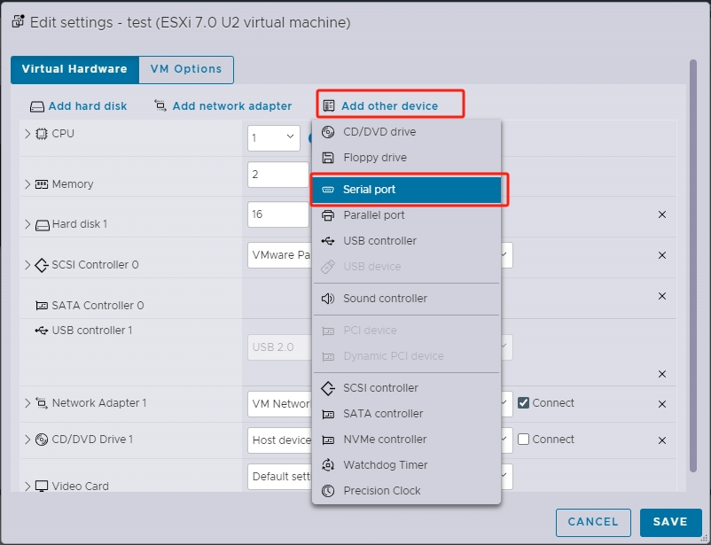 Redirecting the Direct Console to Serial Over LAN (SOL) with VMware